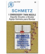 Schmetz Embroidery Twin Machine Needles-Size 3.0/75 1/Pkg - £18.41 GBP