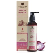 Upakarma Cipolla Olio 200 ML Nero Semi Argan Cocco Jojoba Neem Crescita Capelli - £24.83 GBP