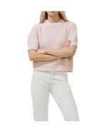 FRENCH CONNECTION Luna Short Sleeve Waffle Knit Sweater Pink, Large (10/... - €42,35 EUR