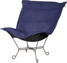 Pouf Chair Howard Elliott Royal Blue Bella Polyester Poly - £830.53 GBP