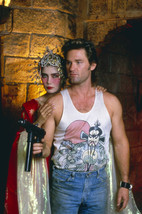 Kim Cattrall And Kurt Russell In Big Trouble In Little China Pointing Gun 24x18  - $23.99