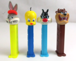 Lot of 4 Looney Tunes Pez Dispensers Taz, Sylvester, Tweety, &amp; Bugs Bunn... - $11.87