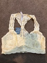 Intimately Free People FP Yellow Lace Galloon Racerback Bralette Medium NWT - £13.45 GBP