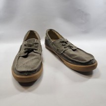 Sanuk Boat Shoes Mens Size 9 Loafer Lace Up Low Top The Seaman Brindle 1... - $23.97