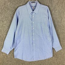 Tommy Hilfiger Button Up Shirt Men&#39;s 17 100% Cotton Adults Long Sleeve - $109.48 MXN