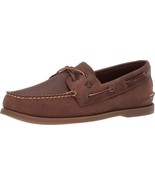 Sperry Men&#39;s A/O 2 Eye Pullup Brown Leather Boat Shoes New in Box Size 8.5 - $69.29