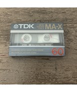 TDK MA-X 60 (Metal Position TYPE IV) Blank Audio Cassette Tape New Sealed - $944.80 MXN