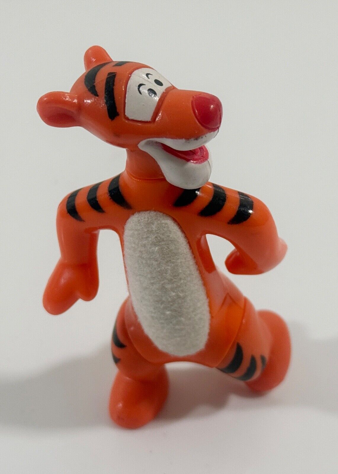 DISNEY Winnie the Pooh Tigger 3&quot; Posable PVC Figure Toy Fuzzy Stomach - $6.92