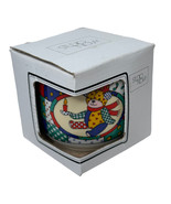 Studio Nova Bear Ceramic Coin Bank Vintage Patchwork Teddy Bear Angel Ch... - $19.79