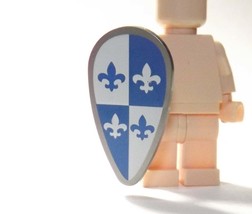 Gift Minifigure Fleur-de-lis French Knight Shield for Fast Ship - $2.48
