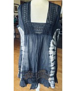 Stillwater Supply Co. Navy Cotton Tunic Top Babydoll Dress sz S - $47.47 CAD