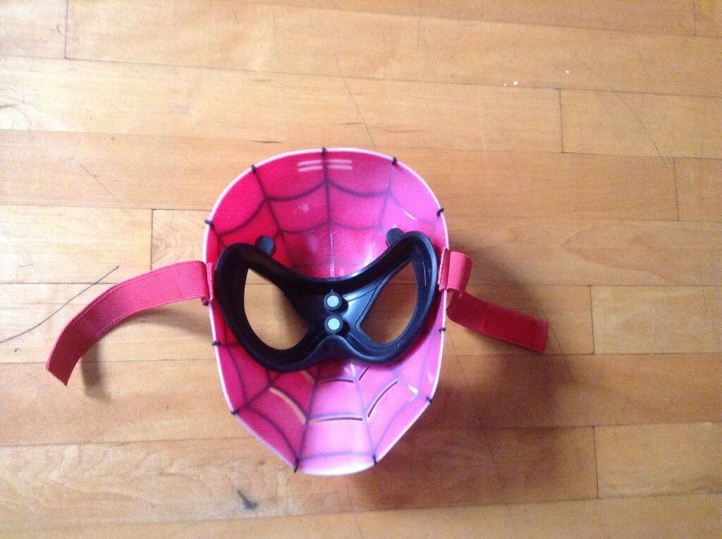 Spider-Man Mask 11x10 Red and Black by Hasbro Item image 3
