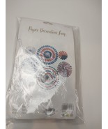Independence Day Party Hanging Paper Fans Decorations -National Day Patr... - £9.60 GBP