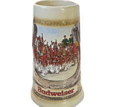 1986 Budweiser Horseshoe Stein Staffel Stoneware West Germany 6 3/4&quot; Tal... - £21.62 GBP