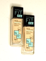 2 -Maybelline FIT ME Matte + Poreless Oil-Free Foundation - 1 oz (110 Porcelain) - £11.08 GBP