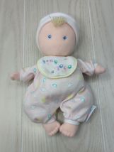 Eden Tiny 2000 bib Plush soft baby doll pink pjs hat clouds hearts stars - $12.86