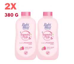 2X Babi Mild Sweety Pink plus Baby Powder Natural Hypoallergenic Infant 380G - £40.94 GBP