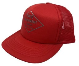 Vintage Dixie Equipment Hat Cap Snap Back Red Mesh Trucker Federal One Size Mens - £15.81 GBP
