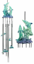 Sea World Three Dolphins Launching Above Water Wind Chime Marine Life Nautical - £25.65 GBP