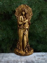 Goddess Ostara Handcrafted Wooden Statue - Embrace the Spring Equinox New Gift - £79.24 GBP