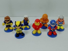 Marvel 2005 MGA Entertainment PVC Superheroes 2” Lot Iron Man Wolverine ... - $14.95