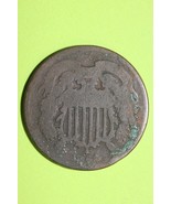 Low Grade Cull 1864 Two 2 Cent Coin Combined Flat Rate Fast Shipping OCE 97 - $14.24