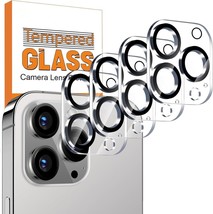 4 Pack Camera Lens Protector Compatible With iPhone 15 Pro Max 6.7&quot;/15 Pro 6.1&quot;, - £7.77 GBP