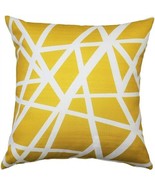 Pillow Decor - Bird&#39;s Nest Yellow Throw Pillow 20X20 (PD2-0050-07-20) - £39.46 GBP