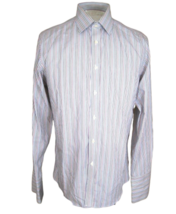 CHARLES TYRWHITT Men Dress Shirt sz 16/35 slim cotton multicolor stripe ... - £23.73 GBP