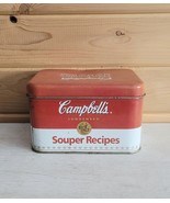 Vintage Campbell&#39;s Souper Recipes Tin 1970-80s Index Card Storage - $485.59 MXN