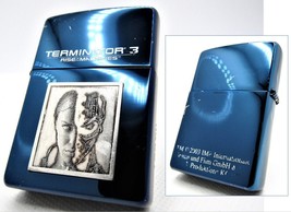 Terminator 3 Limited Blue Titanium ZIPPO 2001 Fired Rare - £87.28 GBP