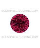 Natural Ruby 1.3mm Round Diamond Facet Cut SI2 Clarity Carmine Color Loo... - $0.92