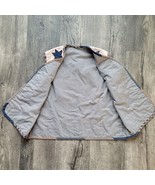 Hand Made Holiday Christmas Vest Womens Size M Snowman Cream &amp; Blue Plai... - $16.16 CAD