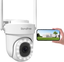 4MP Security Camera Outdoor 2.4 5G WiFi Cameras for Home Security with 360 PTZ S - £61.96 GBP