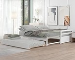 Merax Multifunctional Extending Daybed with Trundle Twin to King Wood So... - $823.99