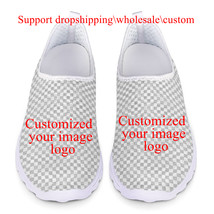 HYCOOL New Style Slip On Mesh Flat Shoes Animal Doctor Nurse Print Sneakers Casu - £26.52 GBP