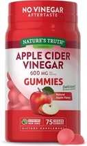 Apple Cider Vinegar Gummies | 600 mg | 75 Gummies | Natural Apple Flavor | Vegan - £23.17 GBP