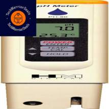 HM Digital HMPH80 HMDPHM80 pH/Temperature Meter, 0-14 pH Range, 1 pH...  - £46.70 GBP