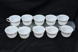 Corelle Pyrex Cups Woodland Brown Lot of 10 - £28.18 GBP