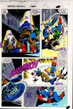 Original Colan Captain America Annual 5 Marvel Comics color guide art page 36 - £74.57 GBP
