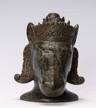 Antico Khmer Stile Bronzo Hayagriva Kalkin Cavallo Di Vishnu - 29cm/30.5cm - $652.51
