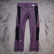 Under Armour Leggings Pants Adult S Purple Lightweight Athletic HeatGear... - $23.74