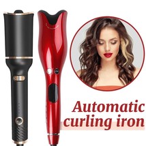 Auto Hair Curler Rotating Ceramic Curling Iron Tongs Corrugation Curling... - $45.99