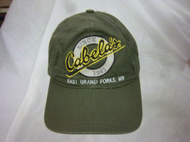 trucker hat baseball cap CABELAS EGF MN retro slide adjuster cool cloth 1980  - £31.96 GBP