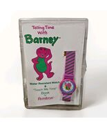 BARNEY THE DINOSAUR: 1993 VTG Armitron WATCH New Teach Me Time Book - $62.43 CAD