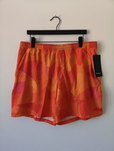 Nwt Lululemon Mmom Orange Print Pace Breaker Shorts 7&quot; Linerless Men&#39;s Xxl - £58.14 GBP