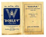 U G I P A Menu Mar Del Plata Argentina 1930&#39;s Bars and Ice Cream Parlors  - $20.85