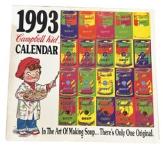 VTG 1993 Campbell Kid Calendar Campbell&#39;s Soup Warhol Cover - Postcards - £12.03 GBP