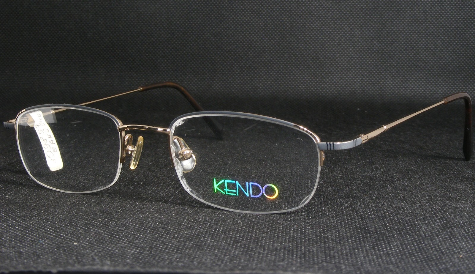 Vintage KENDO 1392 Gris/Or Unique Rare Lunettes Monture 50-20-139mm - $65.92