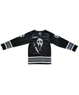 Scream Horror Movie Ghost Face Hockey Jersey Sz Small Black White Authen... - $28.50